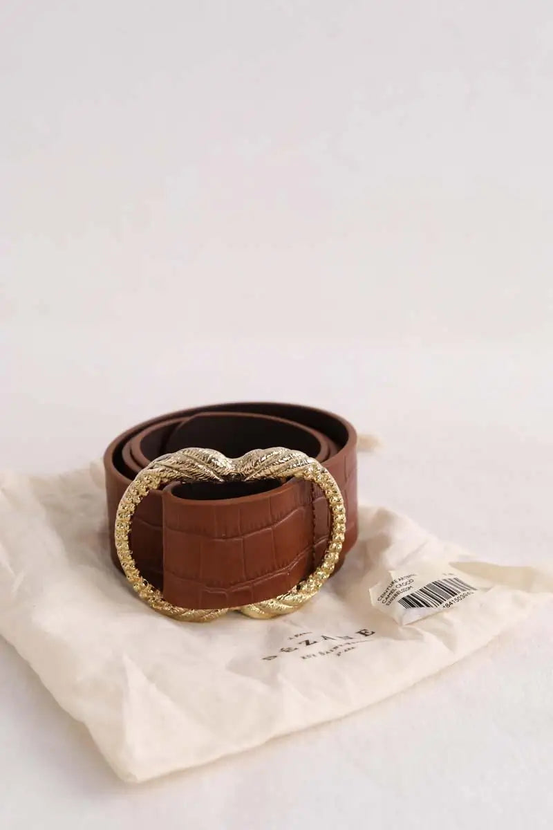 Ceinture en cuir Sézane Marron en Cuir