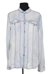 Chemise Burberry Bleu en Coton, taille XL - Seconde Main