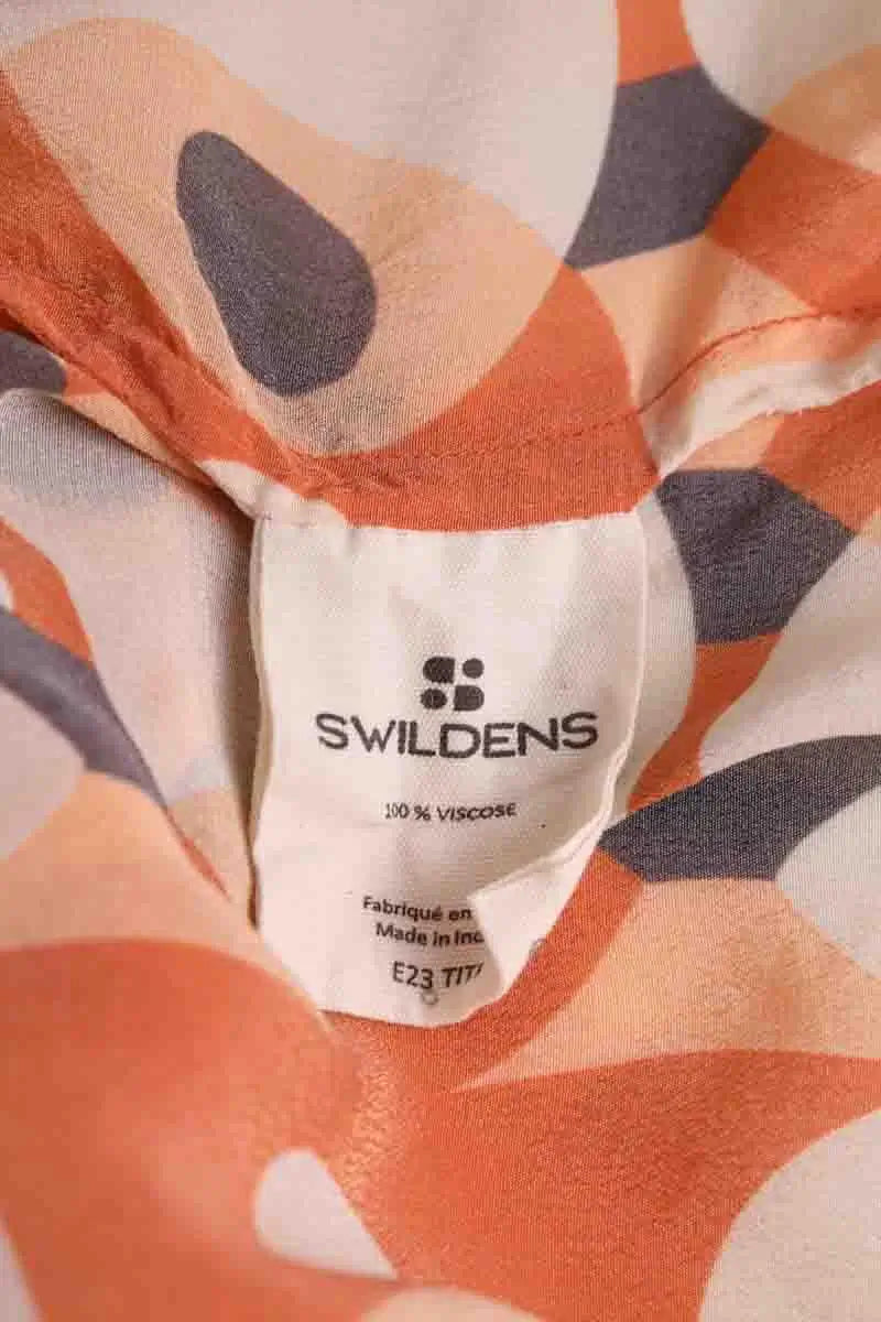 Robe Swildens Orange en Viscose