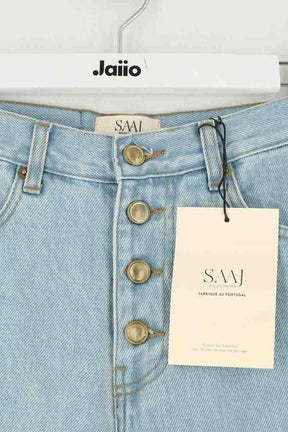 Jean droit Saaj Bleu en Coton