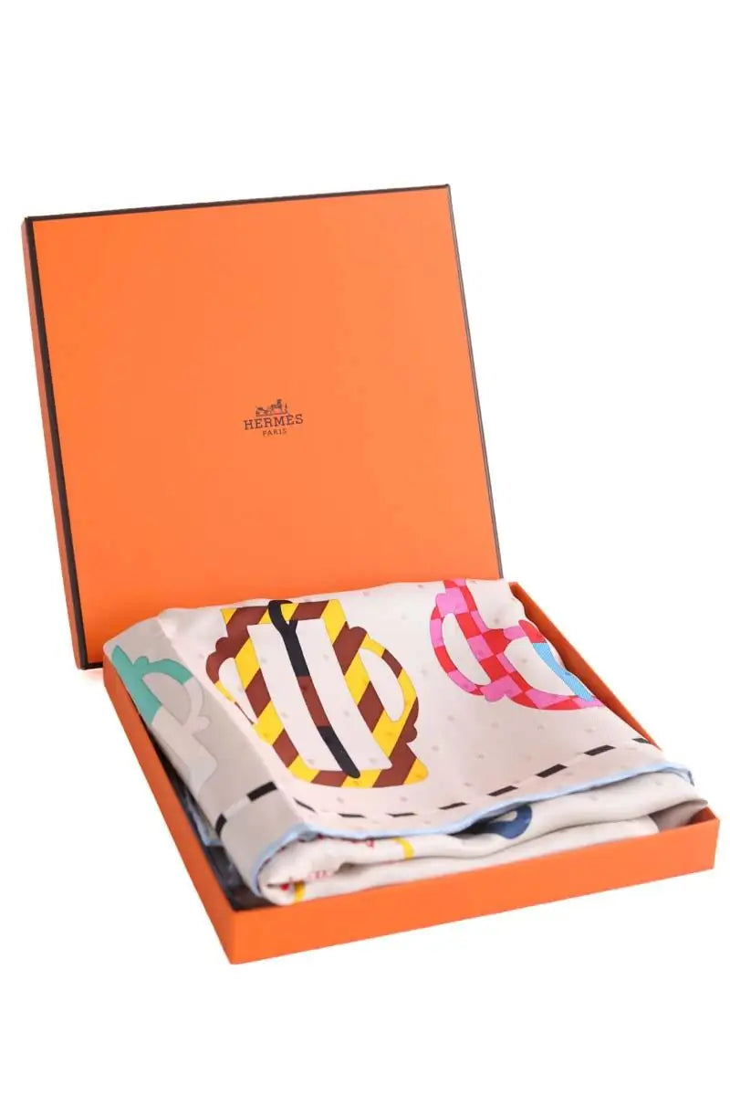 Carré Hermès Multicolore en Soie