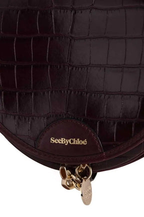 Sac à bandoulière See By Chloé Bordeaux en Cuir