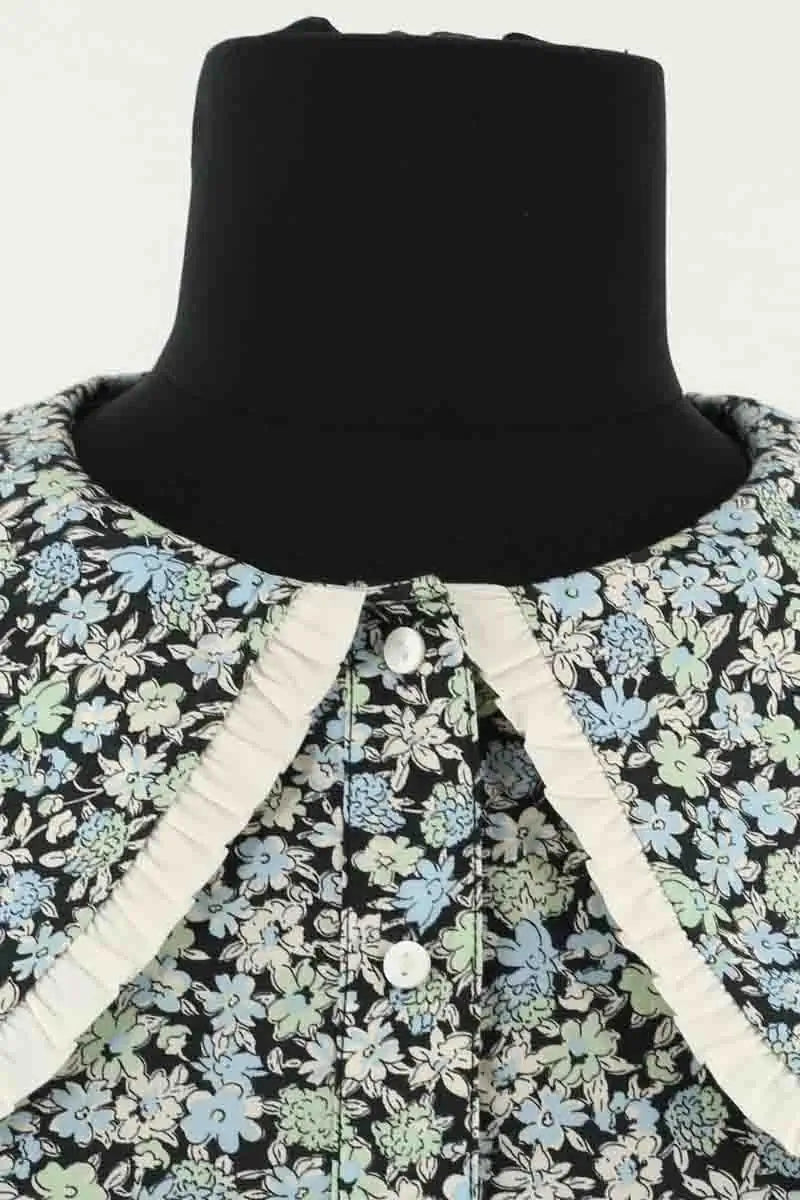 Chemise Maje Bleu en Coton