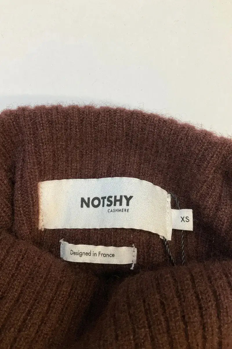 Pull Notshy Marron en Cachemire