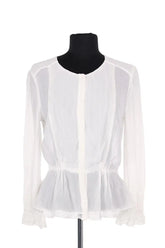 Blouse Claudie Pierlot Blanc en Viscose, taille S - Seconde Main