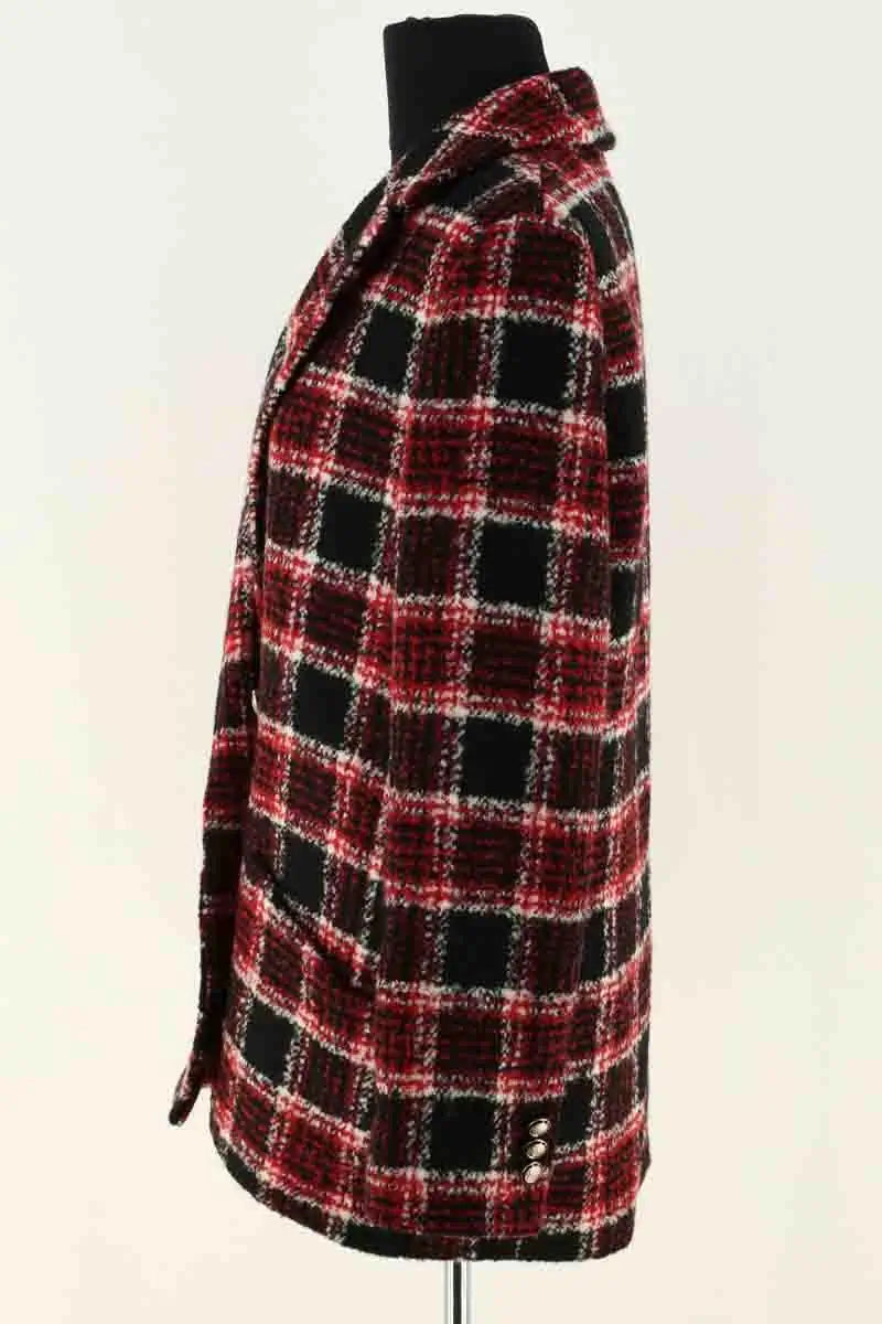 Manteau Maje Rouge en Laine