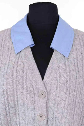 Cardigan Sandro Gris en Laine