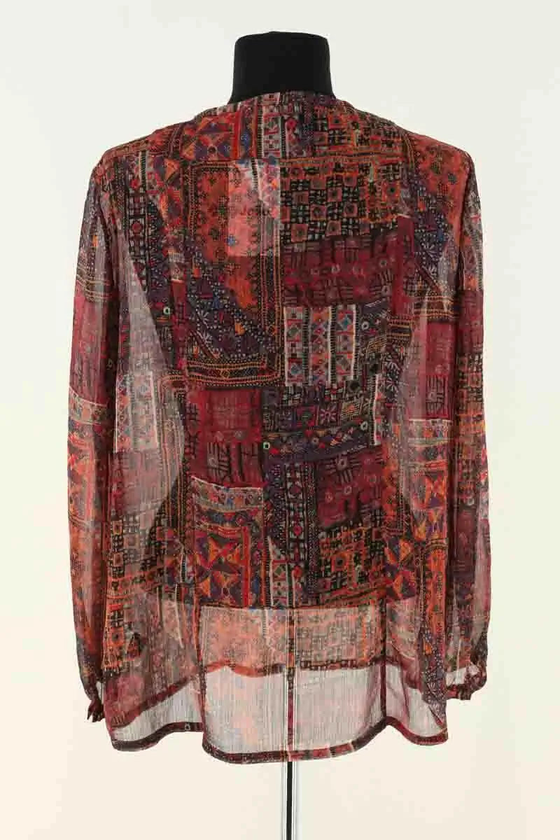 Blouse Antik Batik Rouge en Synthétique