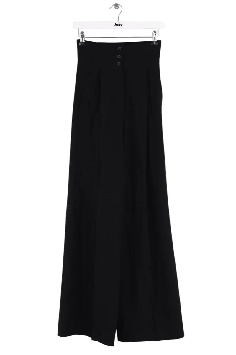 Pantalon large Yves Saint Laurent Noir en Laine, taille XS - Seconde Main