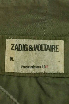 Mini short Zadig & Voltaire Padel Twill Kaki en Coton