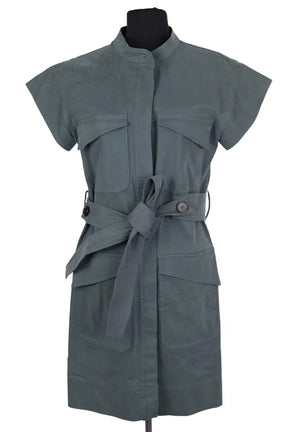 Robe Valentine Gauthier Bleu en Coton, taille L - Seconde Main