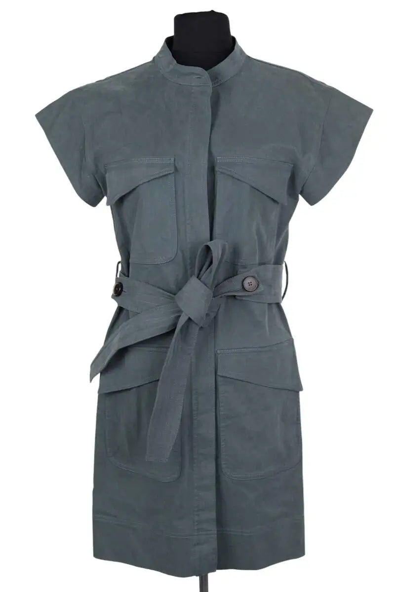 Robe Valentine Gauthier Bleu en Coton, taille L - Seconde Main