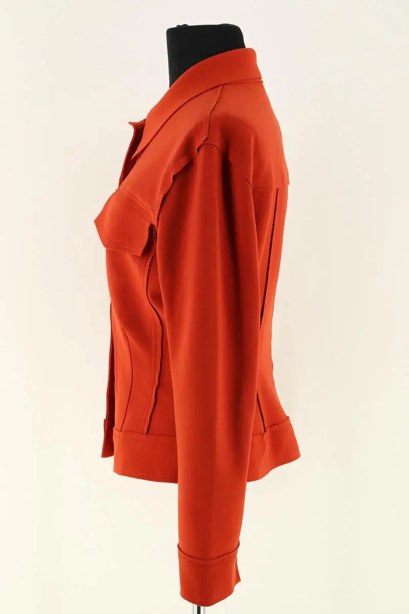 Gilet Norma Kamali Orange en Synthétique