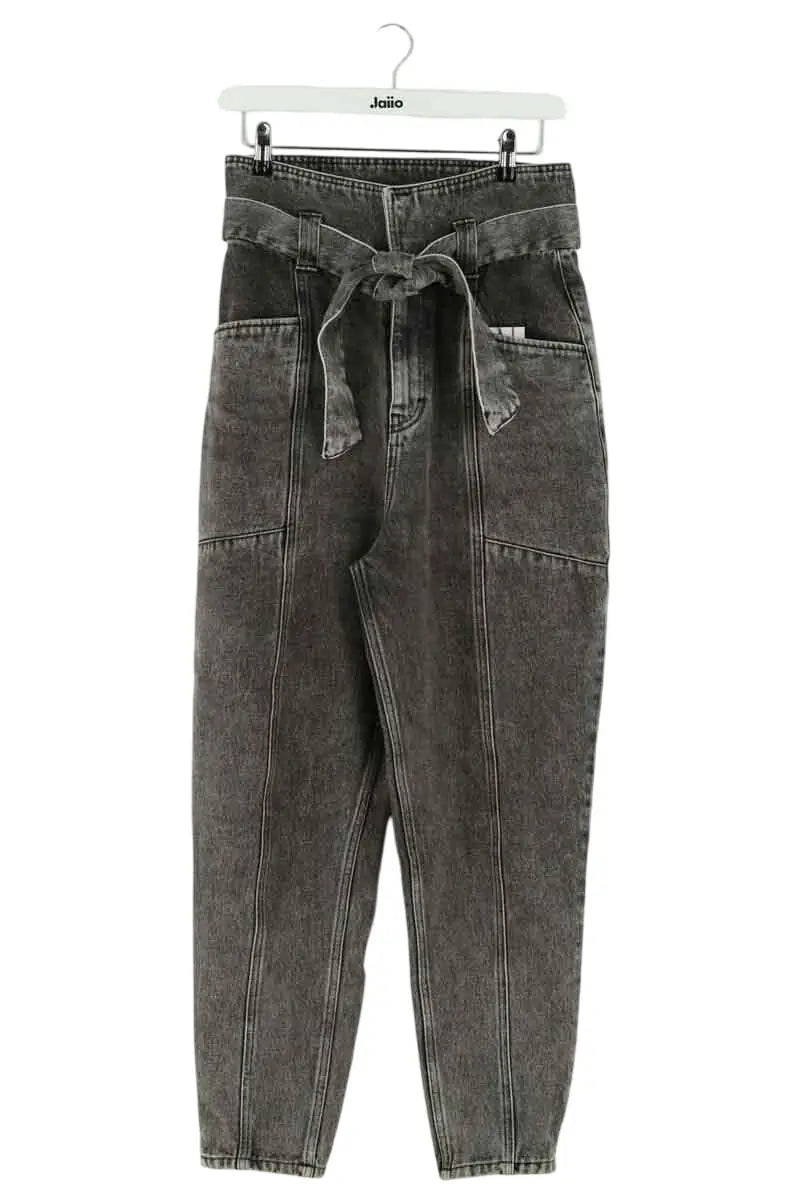 Jean droit Iro Vieno Gris en Coton, taille S - Seconde Main