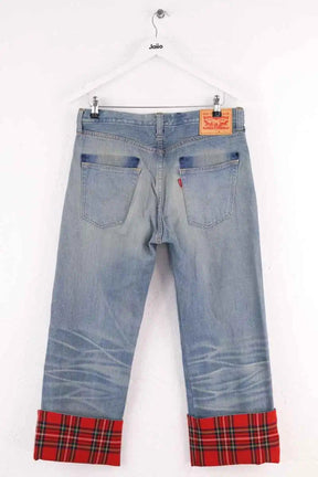 Jean droit Junya Watanabe Bleu en Coton