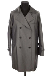 Trench-coat Burberry Gris en Polyester, taille XL - Seconde Main