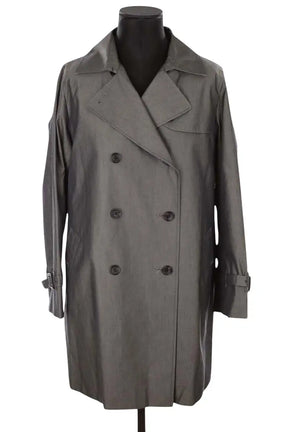 Trench-coat Burberry Gris en Polyester, taille XL - Seconde Main