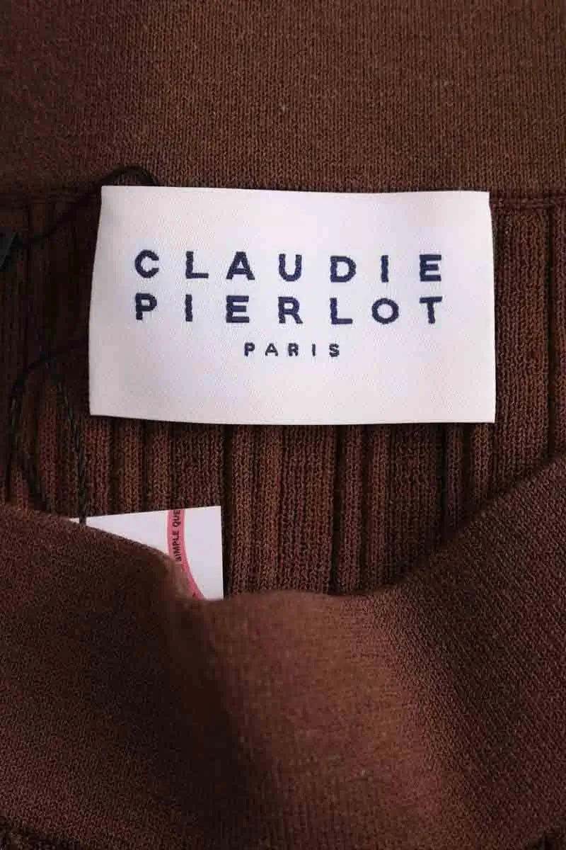 Jupe Claudie Pierlot Marron en Synthétique