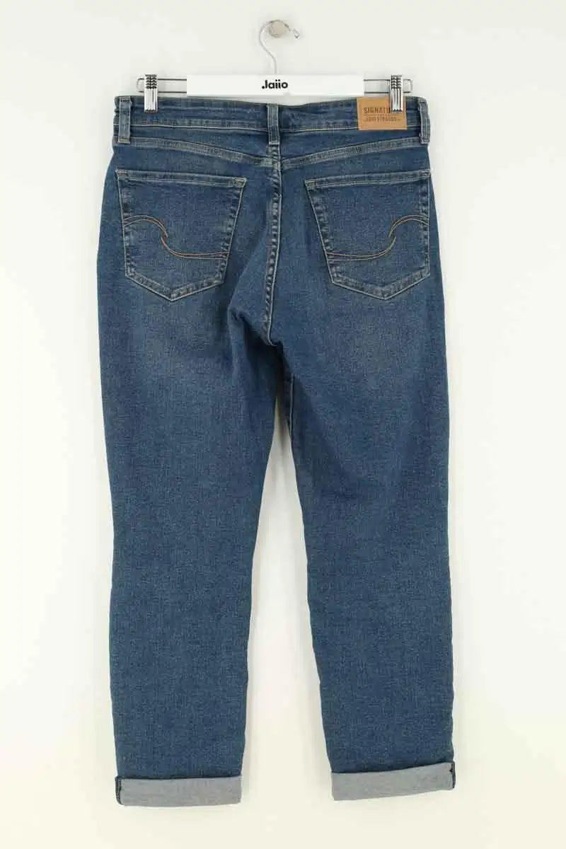 Jean boyfriend Levi's Bleu en Coton