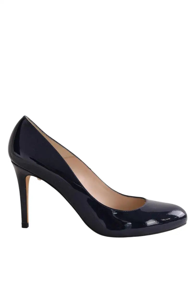 Talons LK Bennett Stila Marine en Cuir verni, taille 42 - Seconde Main
