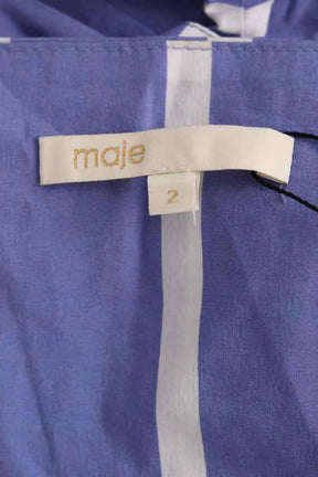 Top sans manche Maje Bleu en Coton