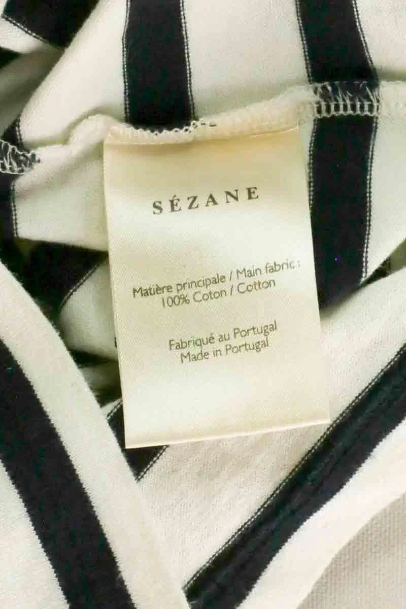 T-shirt Sézane Blanc en Coton