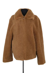 Manteau Sandro Camel en Synthétique, taille S - Seconde Main