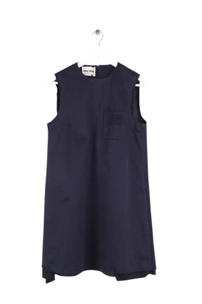 Robe Miu Miu Bleu en Coton, taille XS - Seconde Main