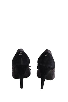 Talons Chanel Noir en Cuir
