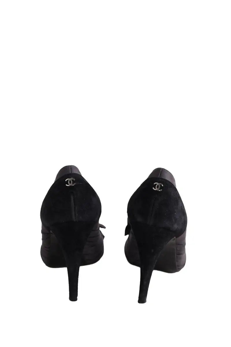 Talons Chanel Noir en Cuir