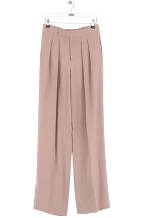Pantalon droit Ralph Lauren Beige en Soie, taille XS - Seconde Main