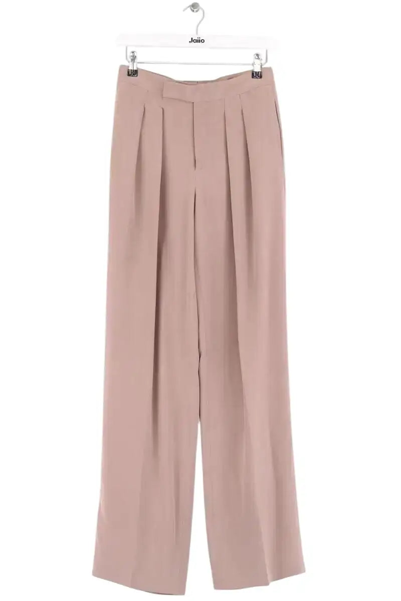 Pantalon droit Ralph Lauren Beige en Soie, taille XS - Seconde Main
