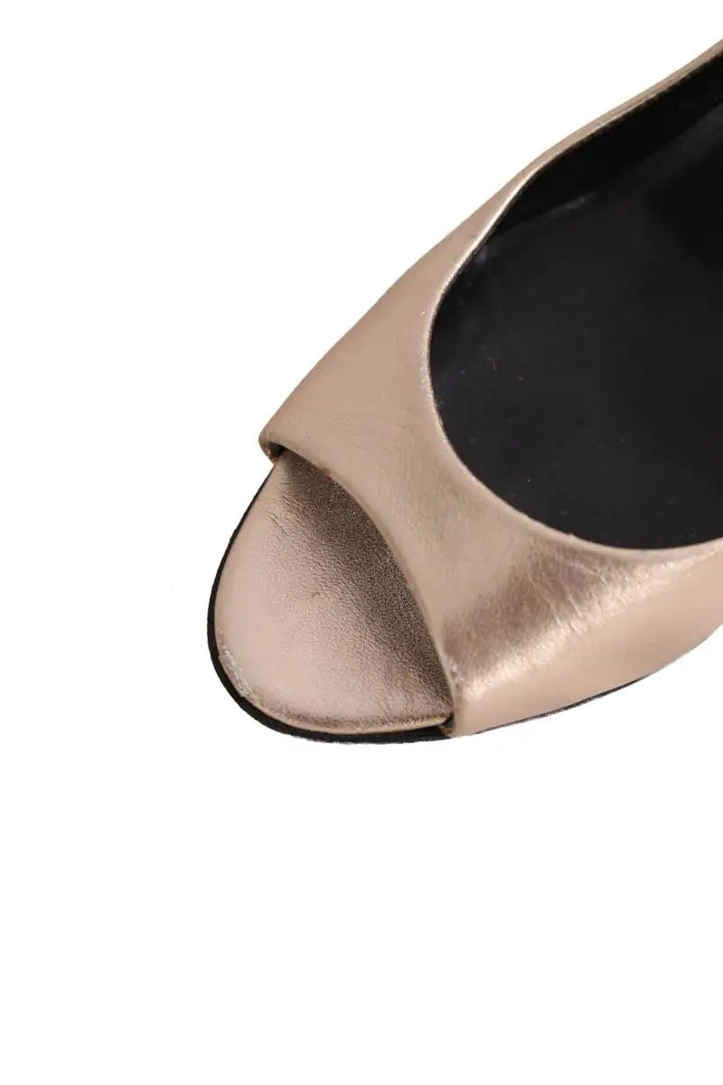 Talons Pierre Hardy Doré en Cuir