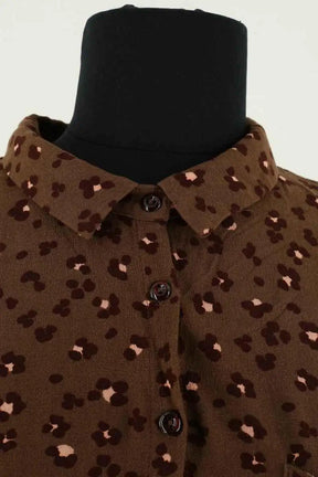 Chemise Des Petits Hauts Marron en Viscose