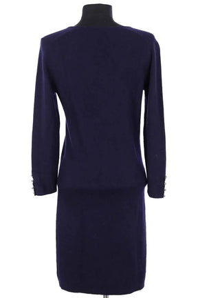 Robe Eric Bompard Marine en Cachemire