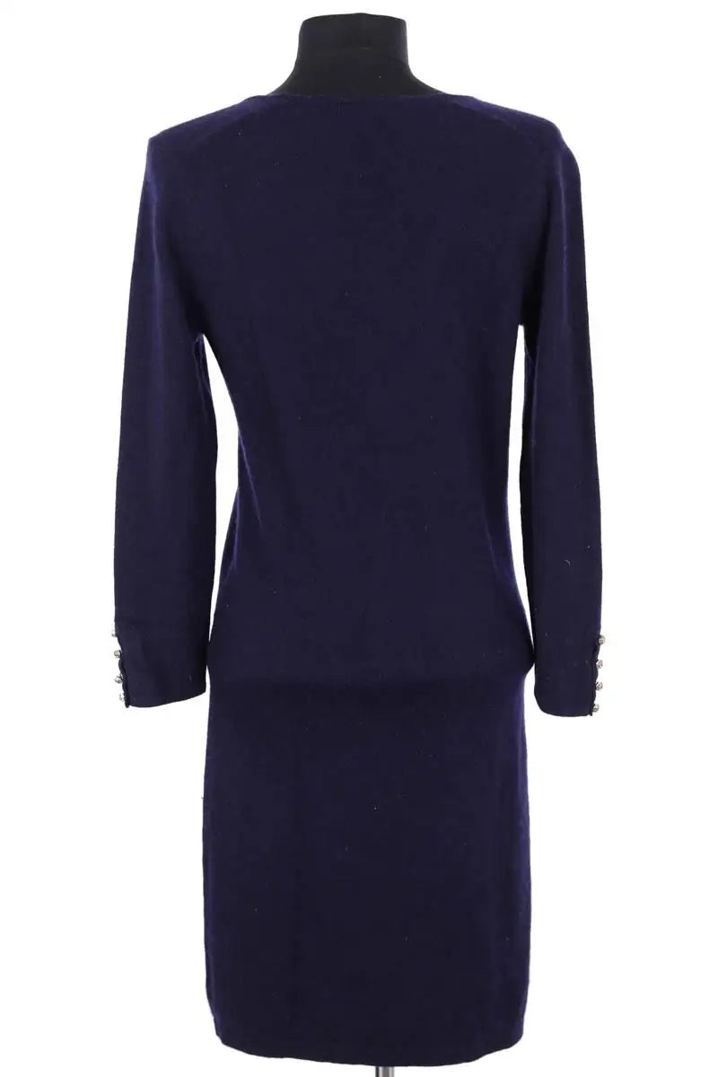 Robe Eric Bompard Marine en Cachemire