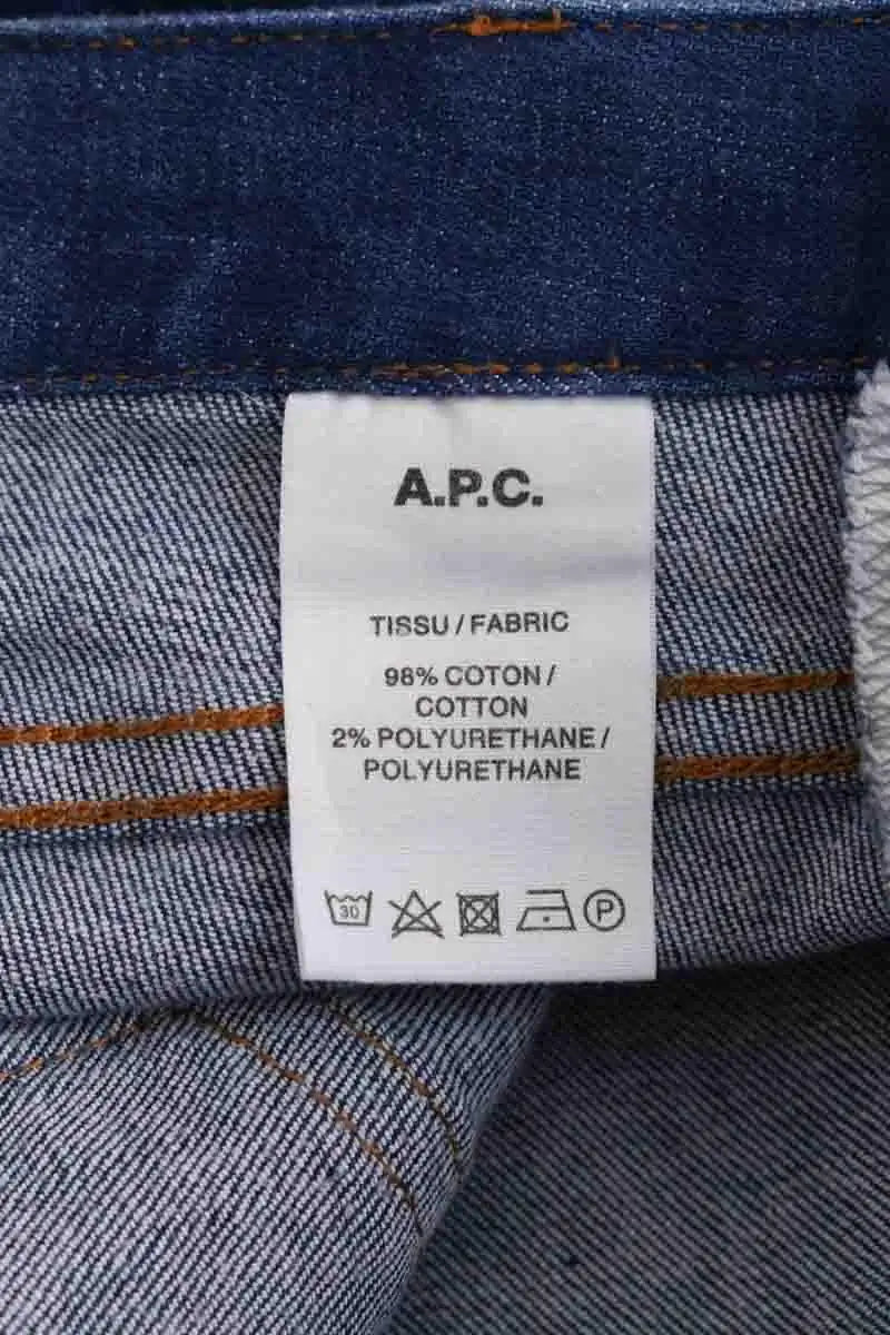 Mini jupe APC Bleu en Coton