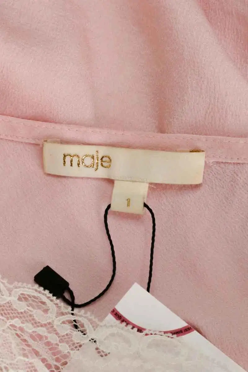 Top sans manche Maje Rose en Synthétique