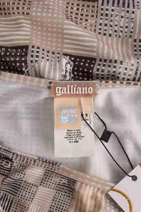 Robe Galliano Beige en Synthétique