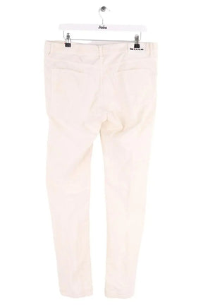 Pantalon droit Kiton Blanc en Coton