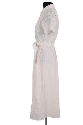 Robe Sézane Ecru en Coton