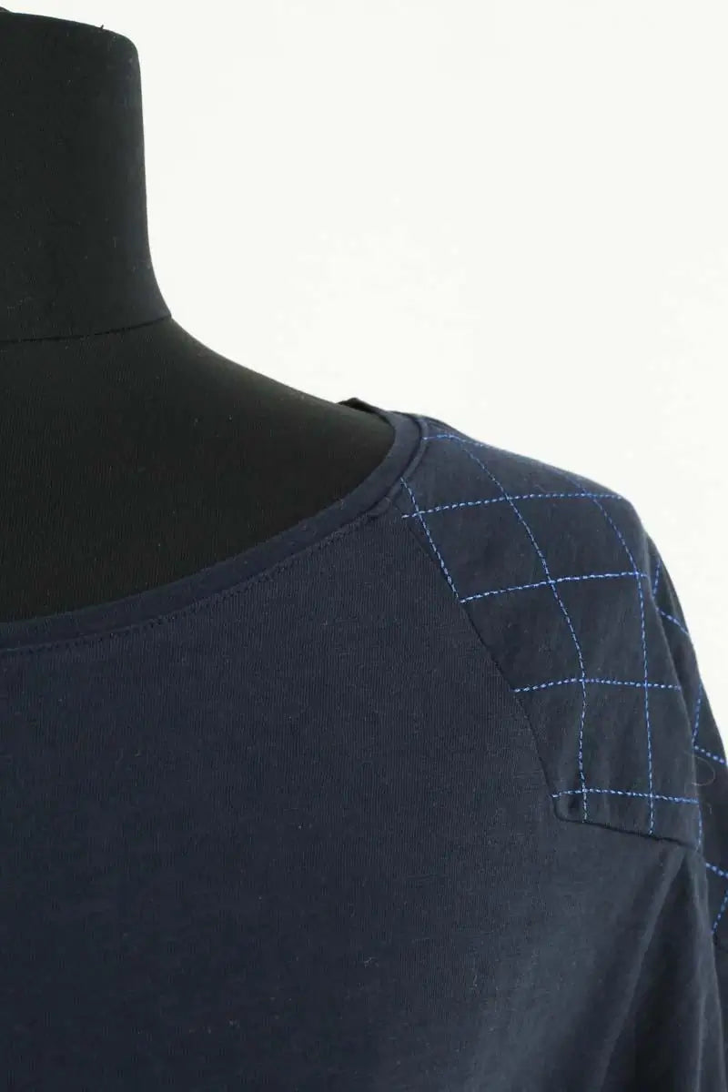Top Des Petits Hauts Marine en Coton