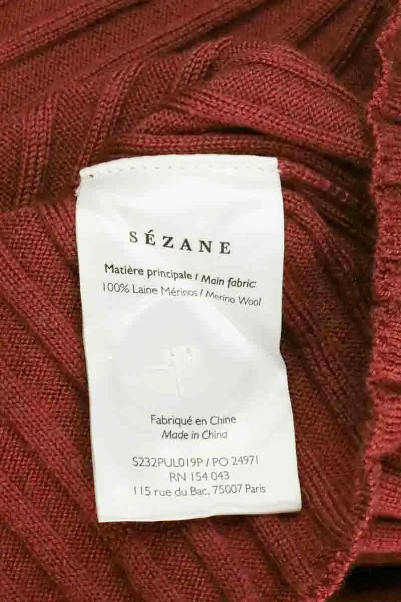 T-shirt Sézane Rose en Laine
