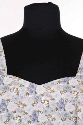 Robe Rouje Bleu en Coton