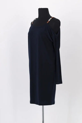 Robe Michael Kors Marine en Coton - élasthanne