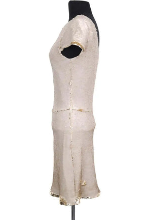 Robe Maje Doré en Synthétique