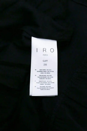 Robe Iro Cliff Noir en Soie