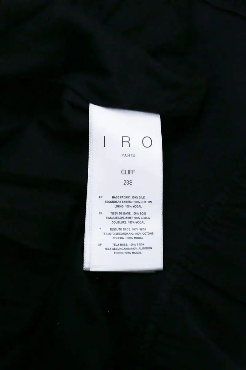 Robe Iro Cliff Noir en Soie