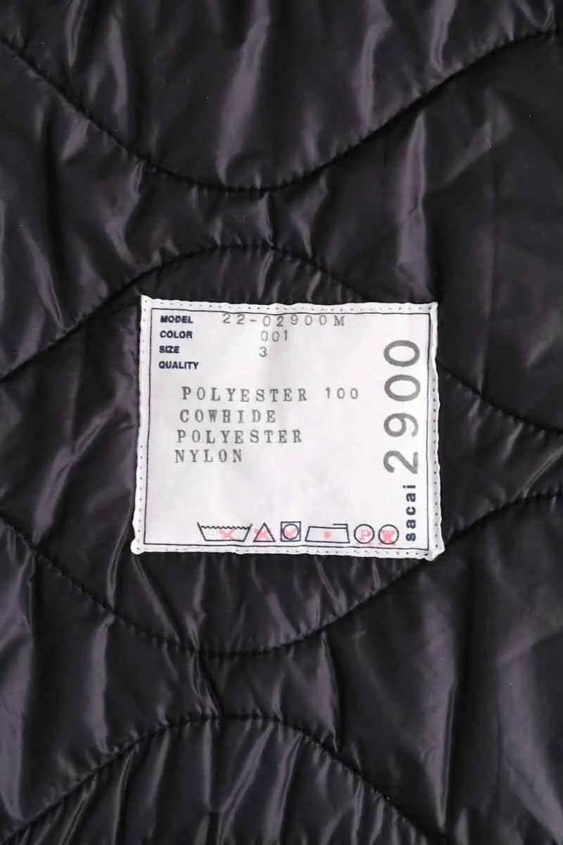 Manteau Sacai Noir en Synthétique