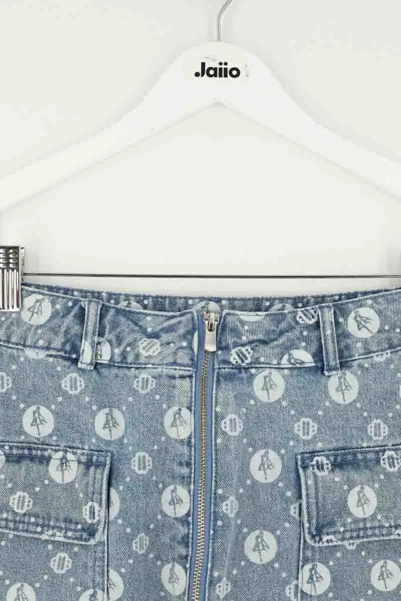 Jupe Maje Bleu en Coton